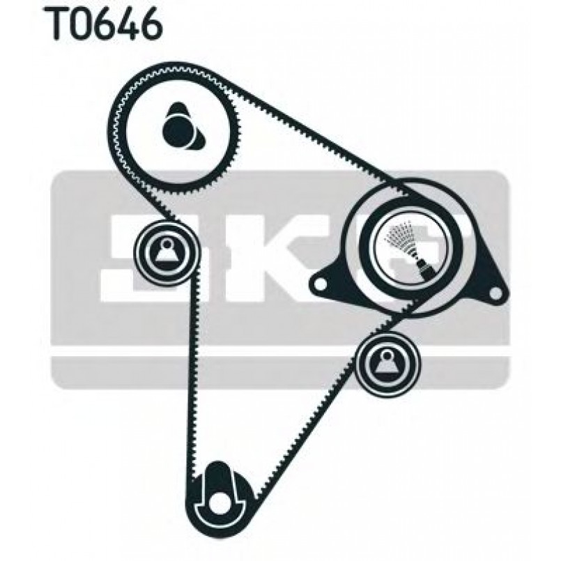 VKMA 03301 SKF Комплект (ремінь+ролики)